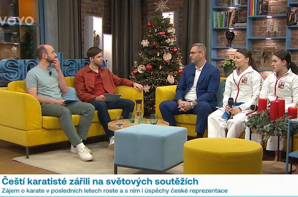 Amálka, Maruška a trenér Petr Beníšek hosty pořadu Snídaně s Novou