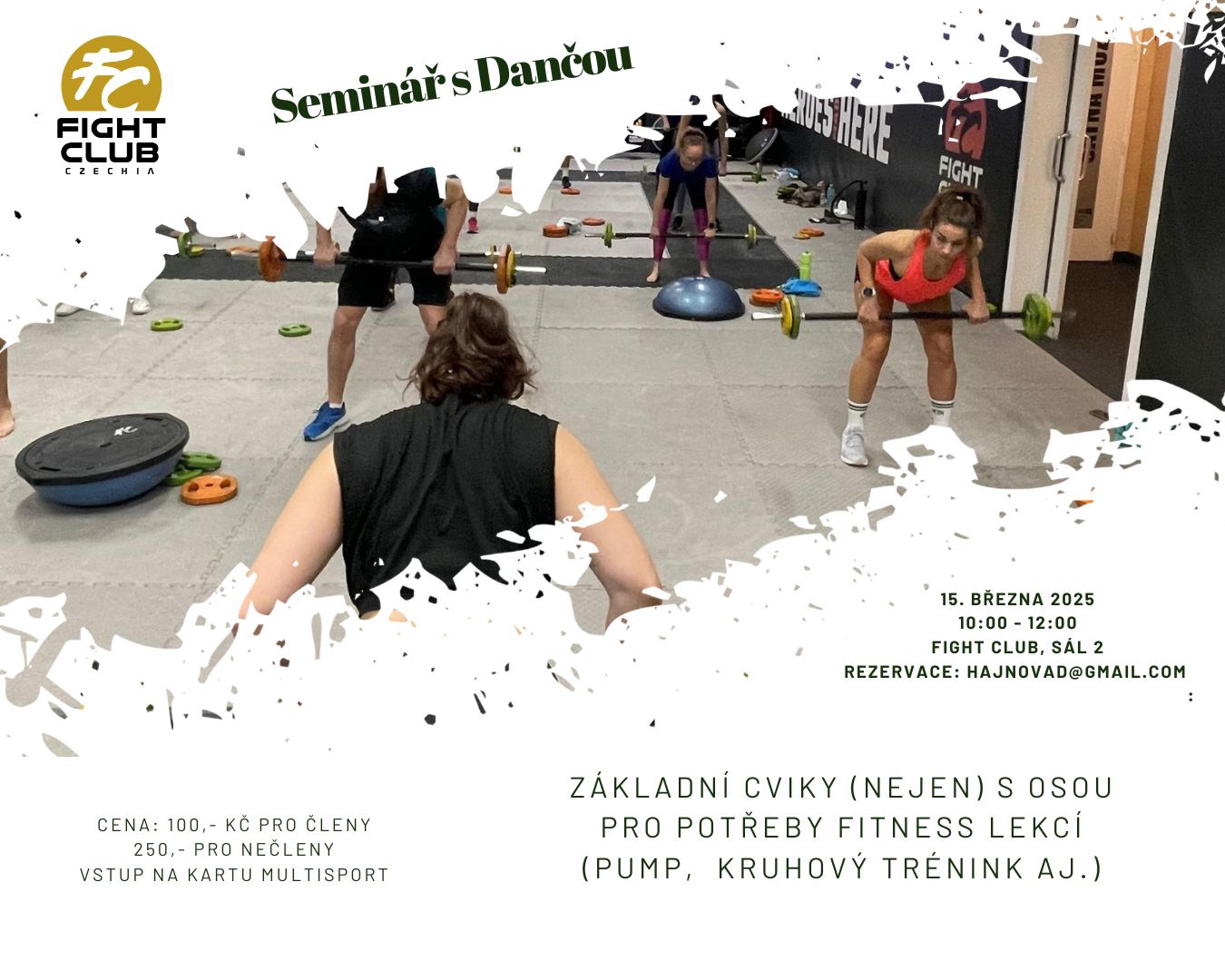 Seminář základních cviků (nejen) s osou 