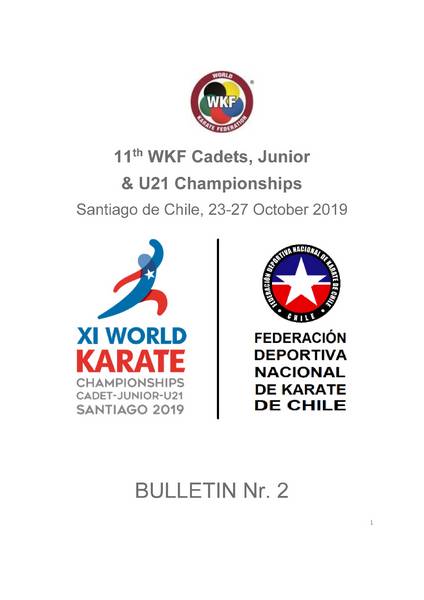 WKF Cadet, Junior & U21 World Championships
